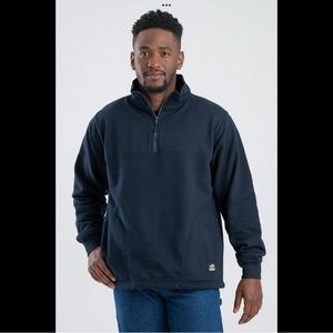 Berne Thermal Lined Quarter Zip-Navy